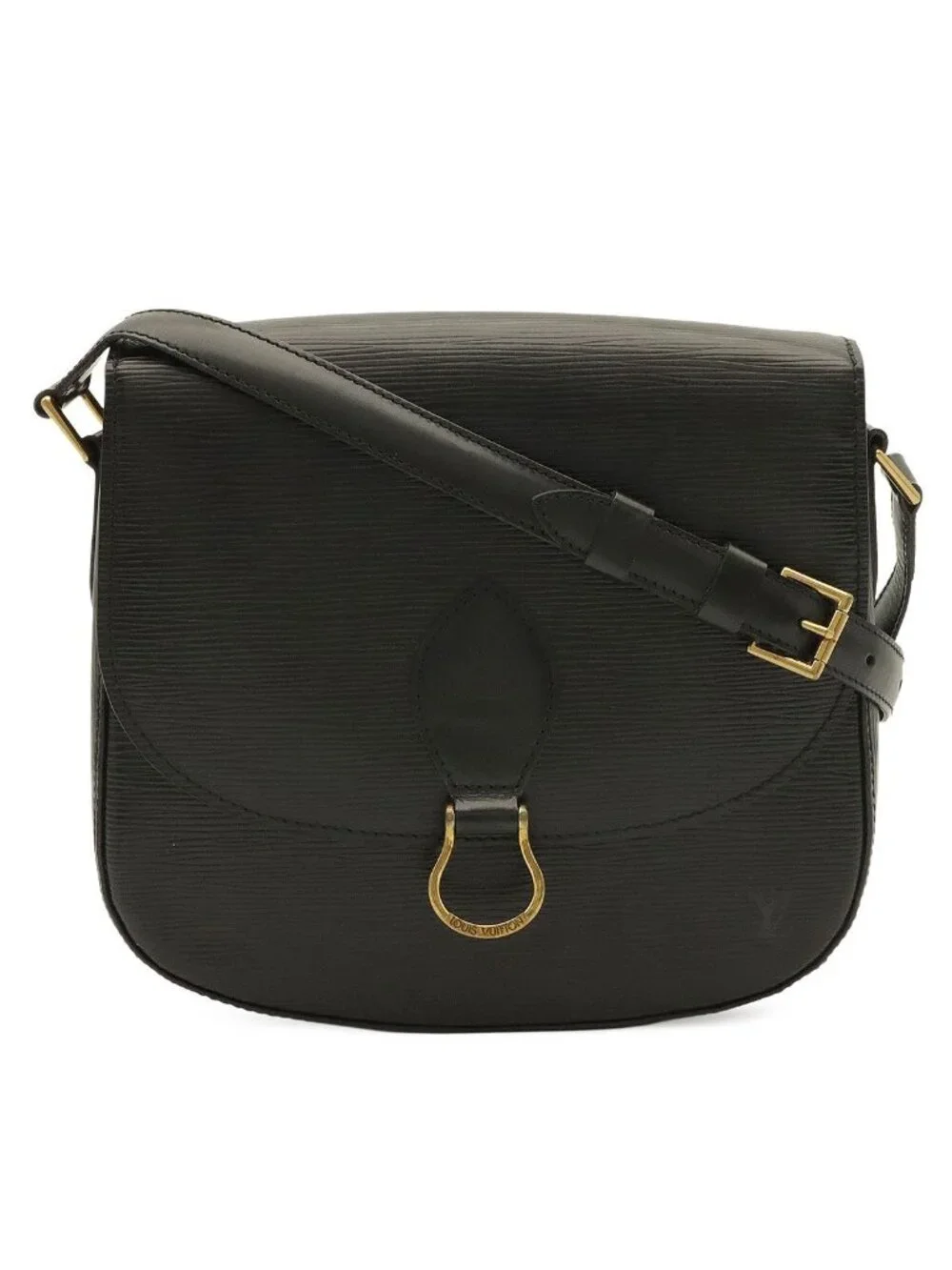 Louis Vuitton Epi Saint-cloud Shoulder Bag Pochette Crossbody Leather Noir